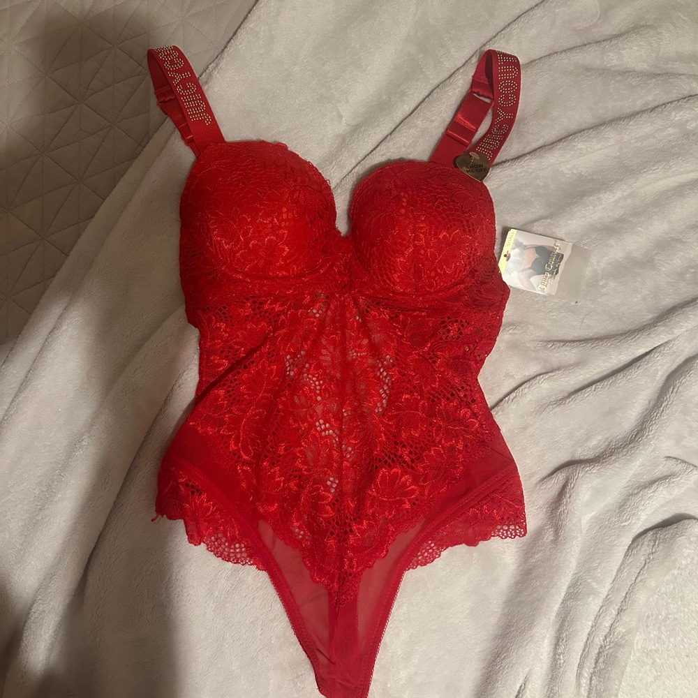 Juicy Couture Red Lace Bra Intimates